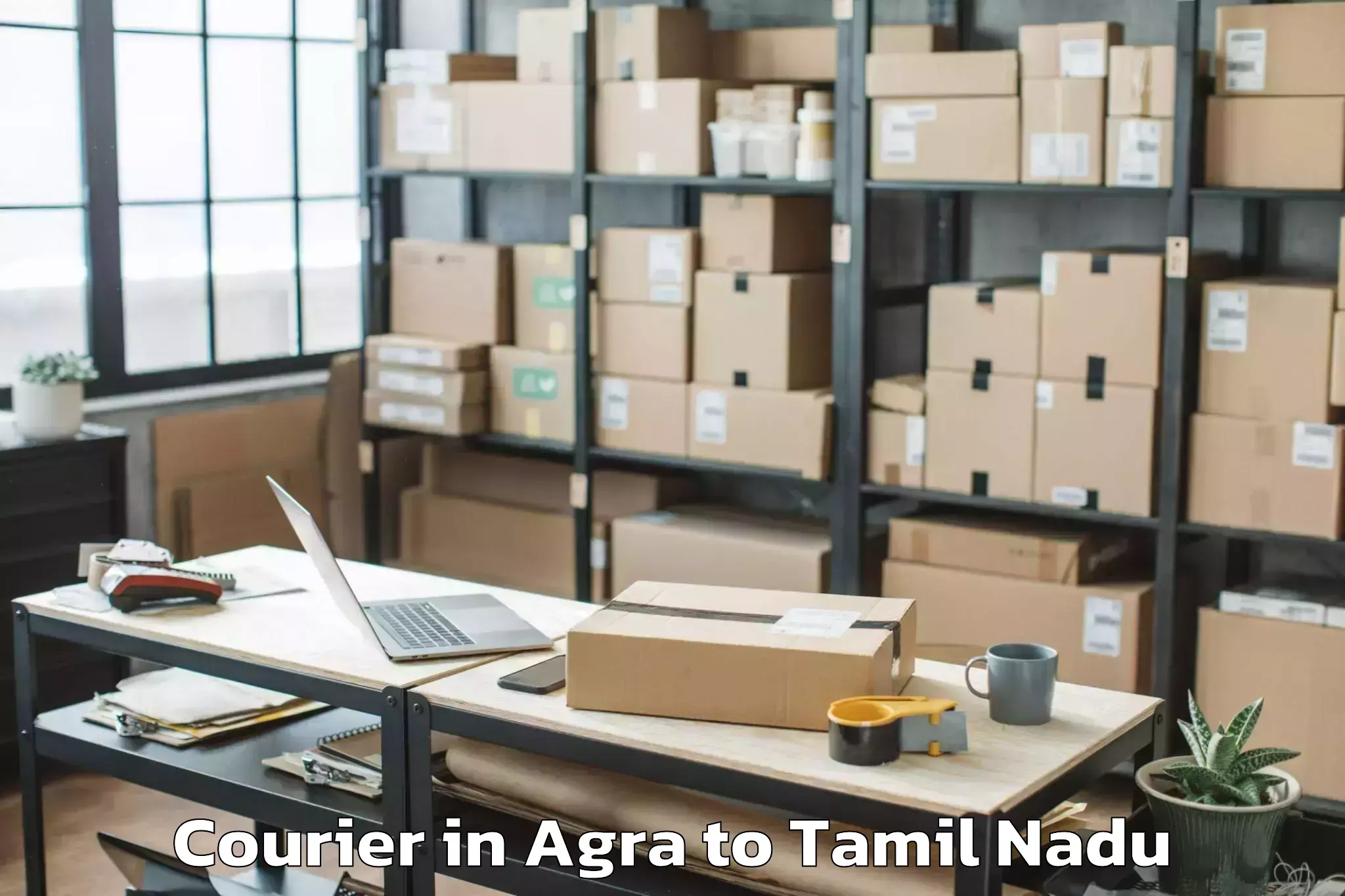 Trusted Agra to Vadakku Viravanallur Courier